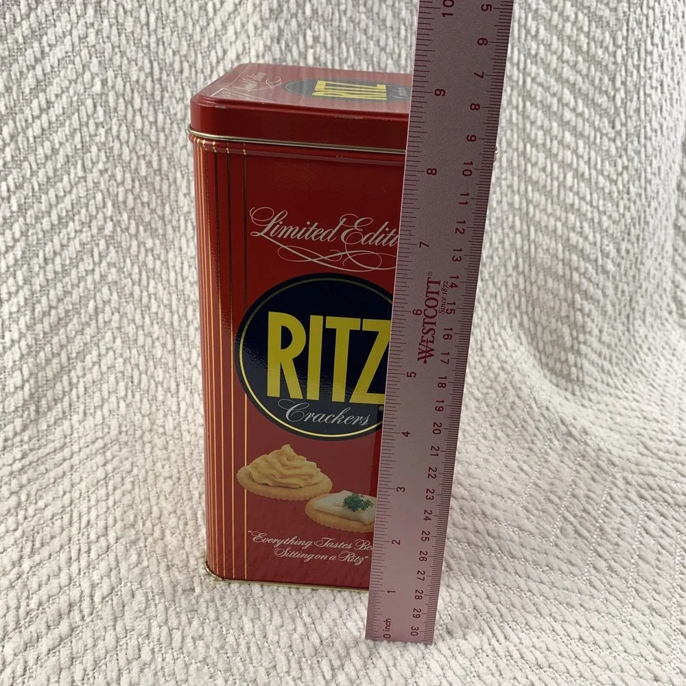 Vintage‎ Ritz Crackers Nabisco Tin Can Limited Edition 1986